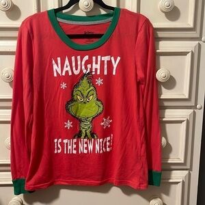 EUC Dr Seuss grinch pajamas